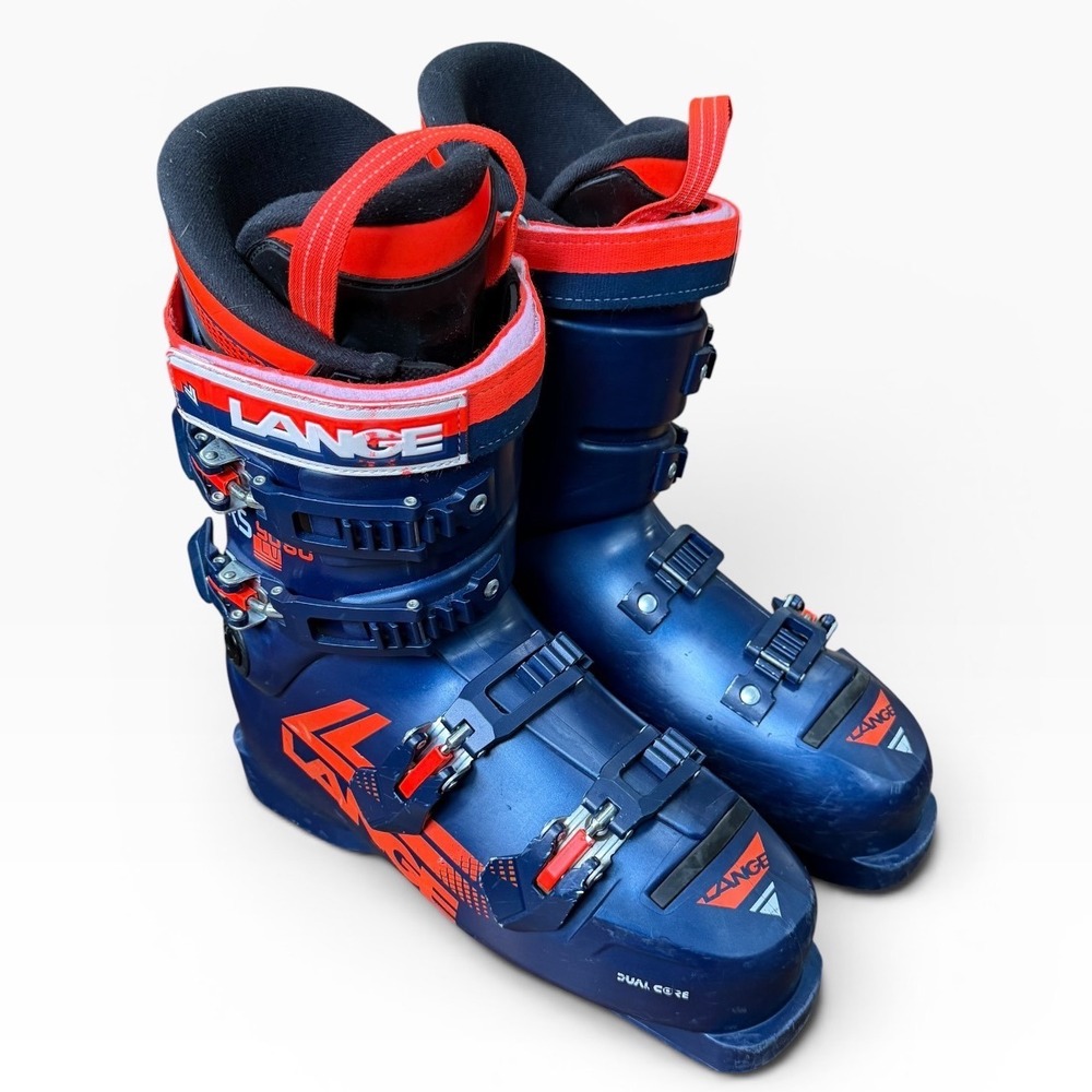 Lange RS 90 SC LV Alpine Ski Boots Blue Orange Dual Core 27-27.5 316mm Italy